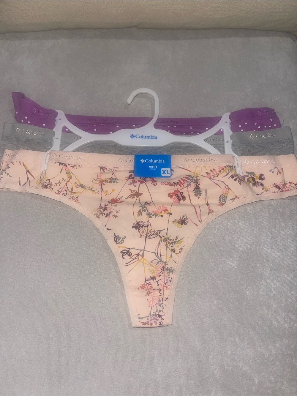 ❤️NEW!!!❤️ Columbia Peach Floral Bikini Underwear with Multicolor Floral Print